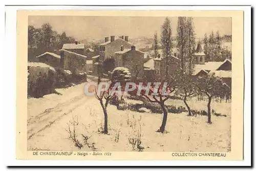 De Chasteauneuf Cartes postales Neige Salon 1931 Collection Chantereau