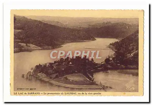 Le lac de Sarrans Cartes postales Le promontoire de Laussac vu de la rive gauche