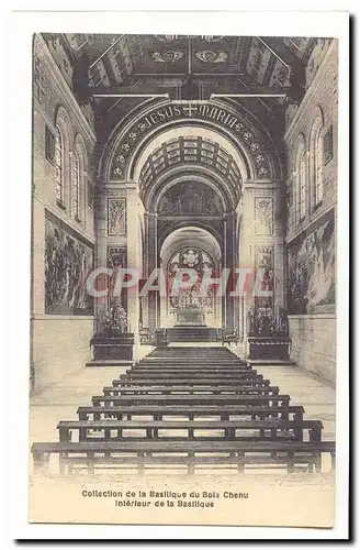 Collection de la basilique du Bois Chenu Ansichtskarte AK Interieur de la basilique