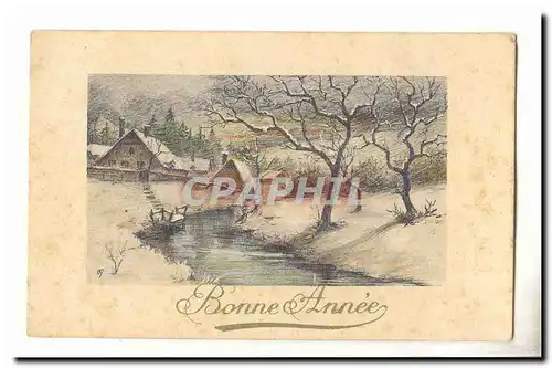 Cartes postales Fantaisie Bonne annee