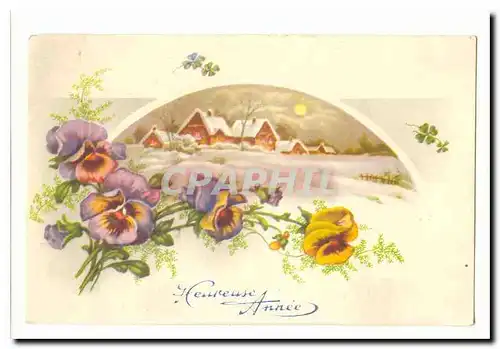 Cartes postales Fantaisie Heureuse annee