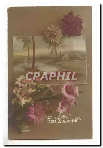 Cartes postales Fantaisie Bon souvenir