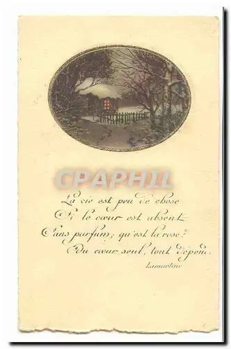 Cartes postales Fantaisie La vie est peu de chose si le coeur est absent