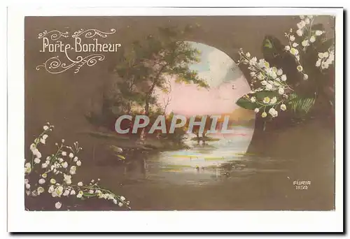 Cartes postales Fantaisie Porte bonheur (muguet)