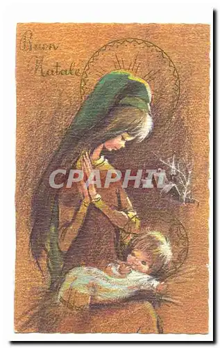 Cartes postales Fantaisie Buon natale (enfant Jesus)