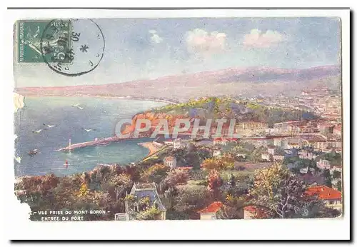 Nice Cartes postales vue prise du Mont Boron entree du port