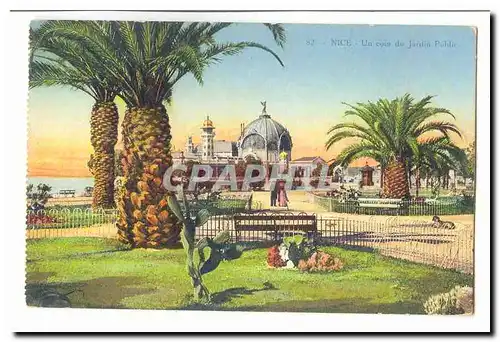 Nice Cartes postales Un coin du jardin public