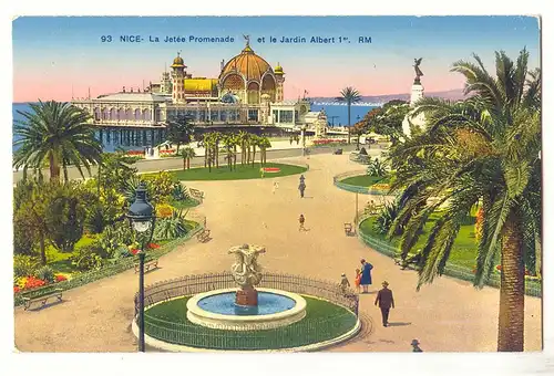 Nice Cartes postales La jetee promenade et le jardin Albert 1er