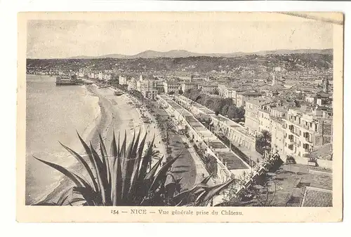 Nice Cartes postales Vue generale prise du chateau