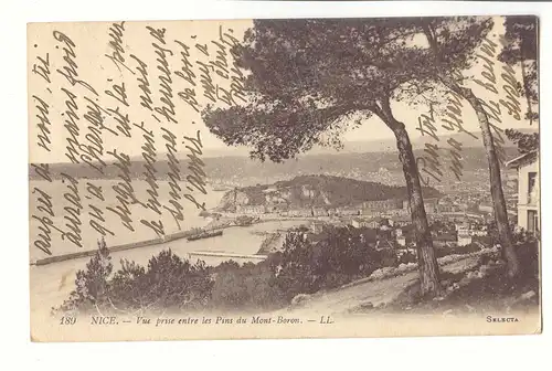 Nice Cartes postales Vue prise entre les pins du Mont boron