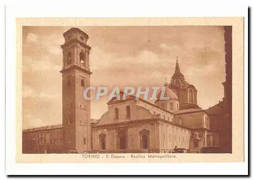 italie italia Torino Ansichtskarte AK Il duomo Basilica Metropolitana