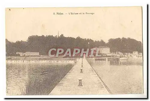 Melun Ansichtskarte AK L&#39ecluse et le barrage