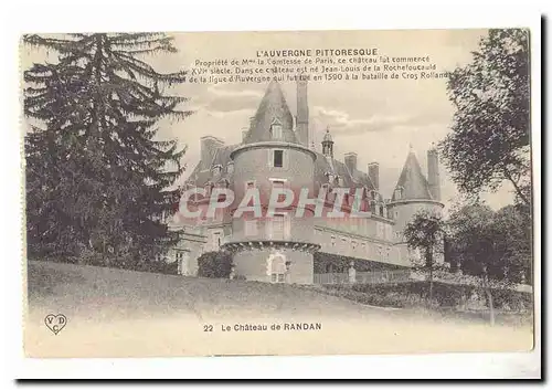 Ansichtskarte AK Le chateau de Randan Propriete de la Comtesse de Paris