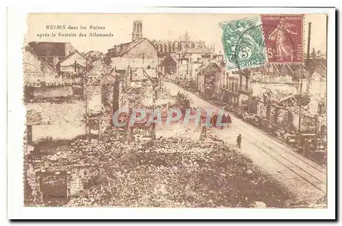 Reims dans les ruines Cartes postales apres la retraite des allemands