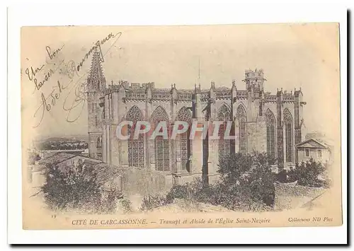 Cite de Carcassonne Cartes postales Transept et abside de l'eglise Saint Nazaire
