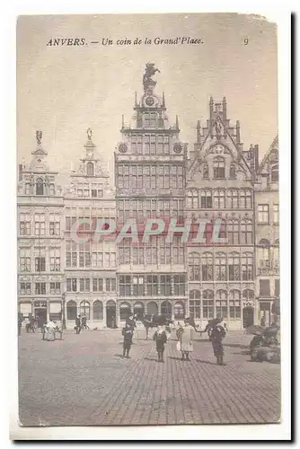 anvers Cartes postales un coin de la grand place