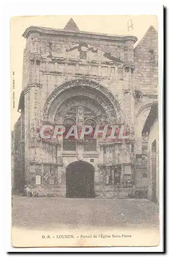 Loudun Cartes postales Portail de l&#39eglise Saint Pierre