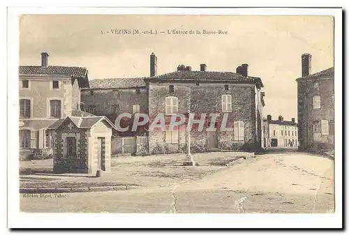 Vezins Cartes postales L&#39entree de la basse rue