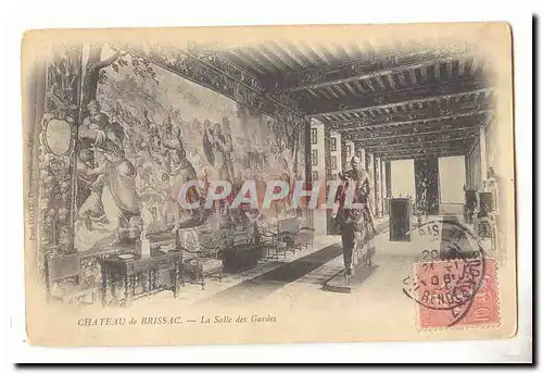 Chateau de Brissac Cartes postales la salle des gardes