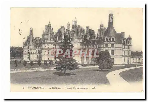 chambord Ansichtskarte AK Le chateau Facade septentrionale