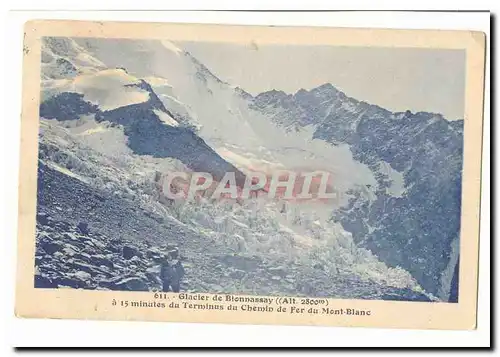 Glacier de Bionnassay Ansichtskarte AK a 15 minutes du terminus du chemin de fer du Mont Blanc