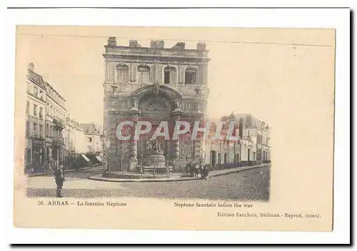 arras Ansichtskarte AK La fontaine Neptune