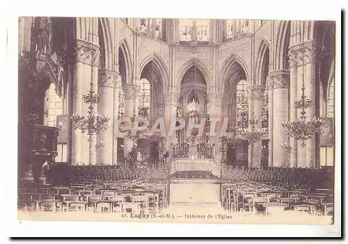 lagny Cartes postales Interieur de l&#39eglise