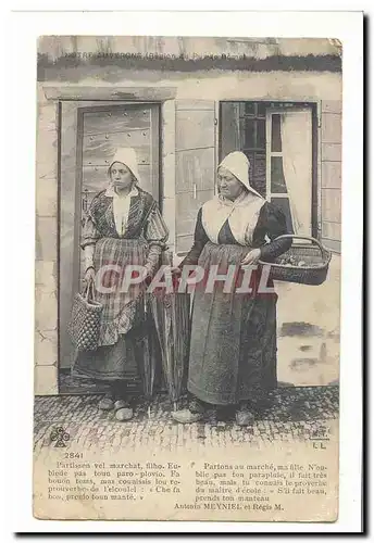 Cartes postales L'auvergne Partissen vel MArchat Partons au marche) TOP (folklore)