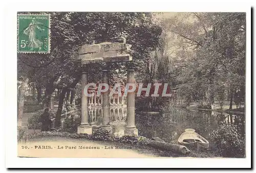 Paris (8eme) Cartes postales Parc Monceau Les ruines