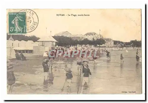 Royan Cartes postales la plage maree haute