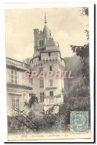 usse Cartes postales Le chateau Le donjon