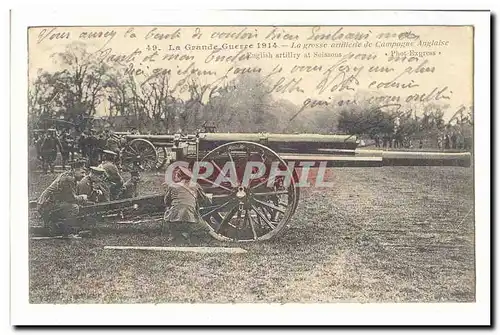 Cartes postales Militaria La grande guerre 1914 La grosse artillerie de campagne anglaise