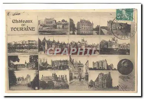 Cartes postales Chateaux de Touraine