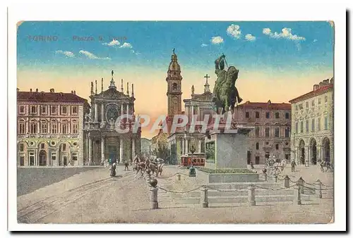 Italie Italia Torino Cartes postales Piazza S Carlo