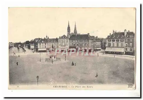 Chartres Cartes postales La place des Epars