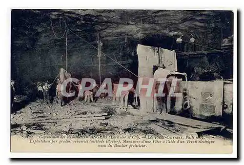 Commission des Ardoisieres d'Angers (Lariviere et cie) Les Petits Carreaux Puits Gradins renverse