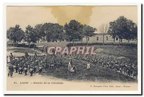 LAoN entree de la Citadelle Soldats Tambours Animation Cartes postales