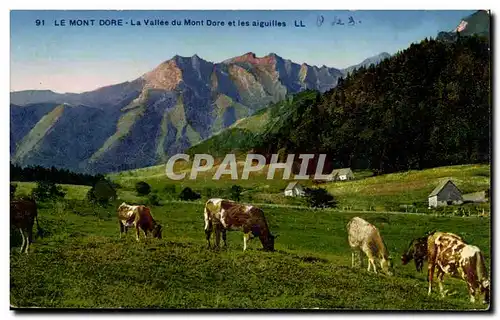 Le Mont Dore Ansichtskarte AK La vallee du Mont Dore et les aiguilles (vaches)