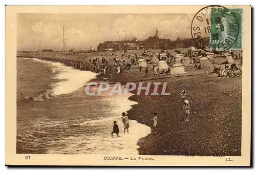 Dieppe Cartes postales La plage