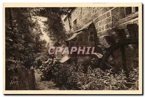 Bretagne Cartes postales Pont Aven Vieux Moulin au long d&#39un sentier fleuri