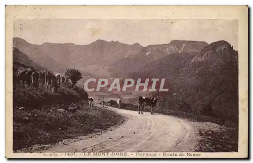 Le Mont Dore Cartes postales Paysage Route de Besse