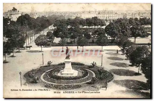 Angers Cartes postales la place Lorraine