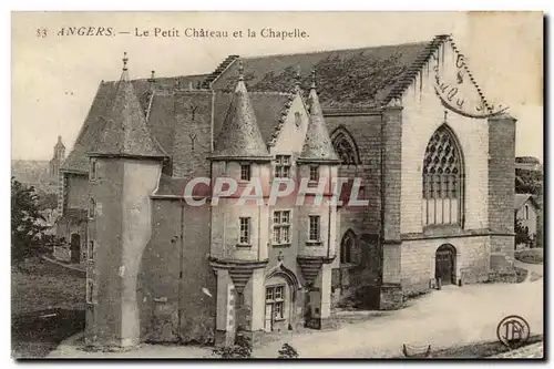 Angers Cartes postales le petit chateau et la chapelle