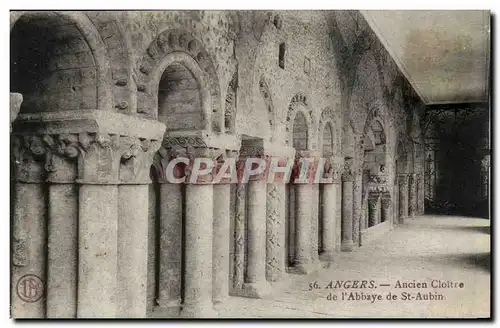 Angers Cartes postales Ancien cloitre de l&#39abbaye de St Aubin