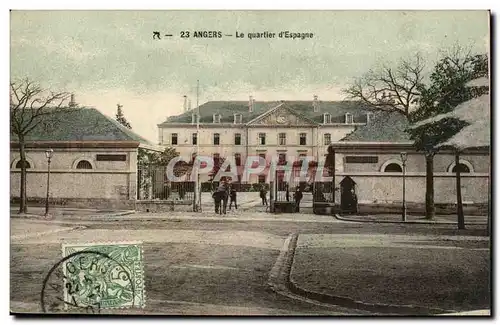 Angers Cartes postales le quartier d&#39Espgane (militaria)