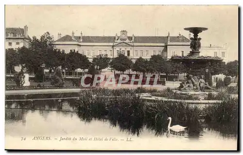 Angers Cartes postales Jardin du Mail et Hotel de ville