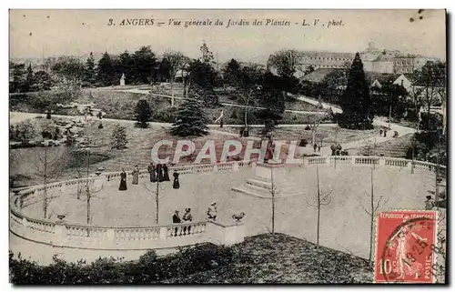 Angers Cartes postales Vue generale du jardin des plantes