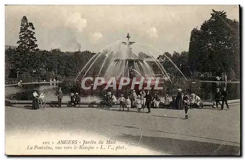 angers Ansichtskarte AK Le jardin du Mail La fontaine vue sur le kiosque