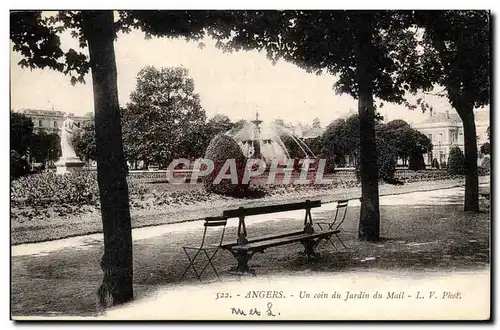 angers Ansichtskarte AK Un coin du jardin du Mail