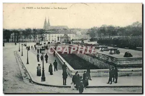 Paris Cartes postales Les invalides Les remparts